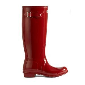 Ladies Hunter Size 5 Military Red Tall Rain Boots Rainboots Galoshes No-Slip